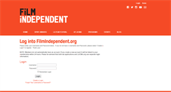 Desktop Screenshot of my.filmindependent.org