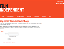 Tablet Screenshot of my.filmindependent.org